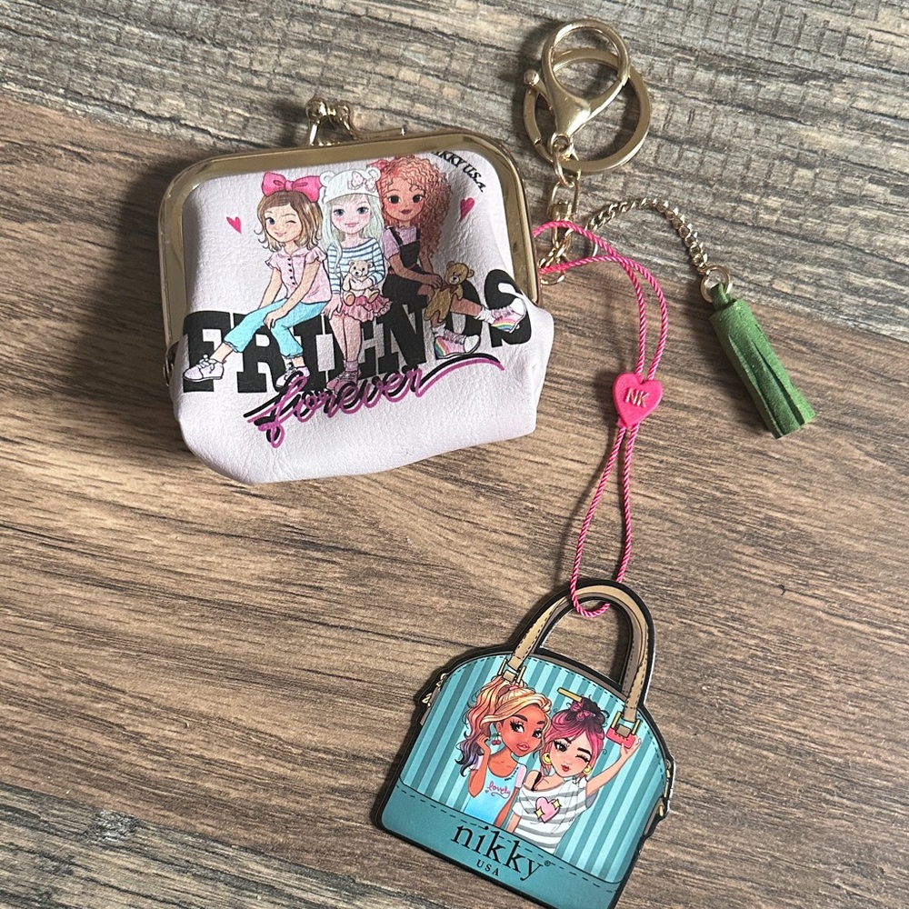 Nikky Friends Forever Coin Purse Key Chain